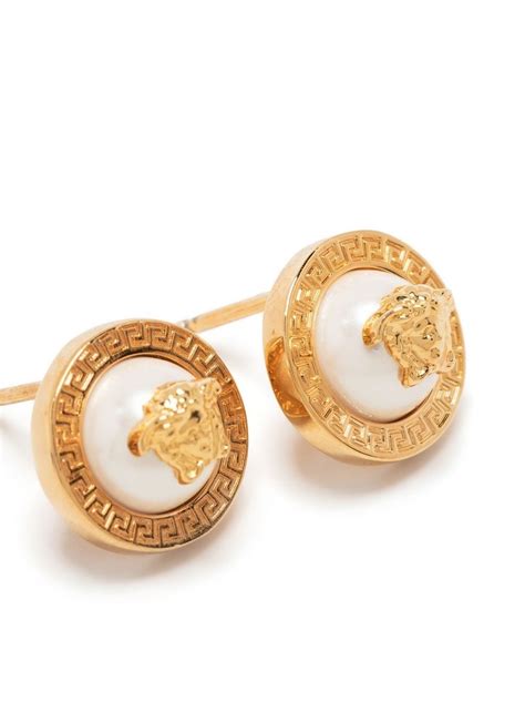 herren ohrring versace|farfetch versace head studs.